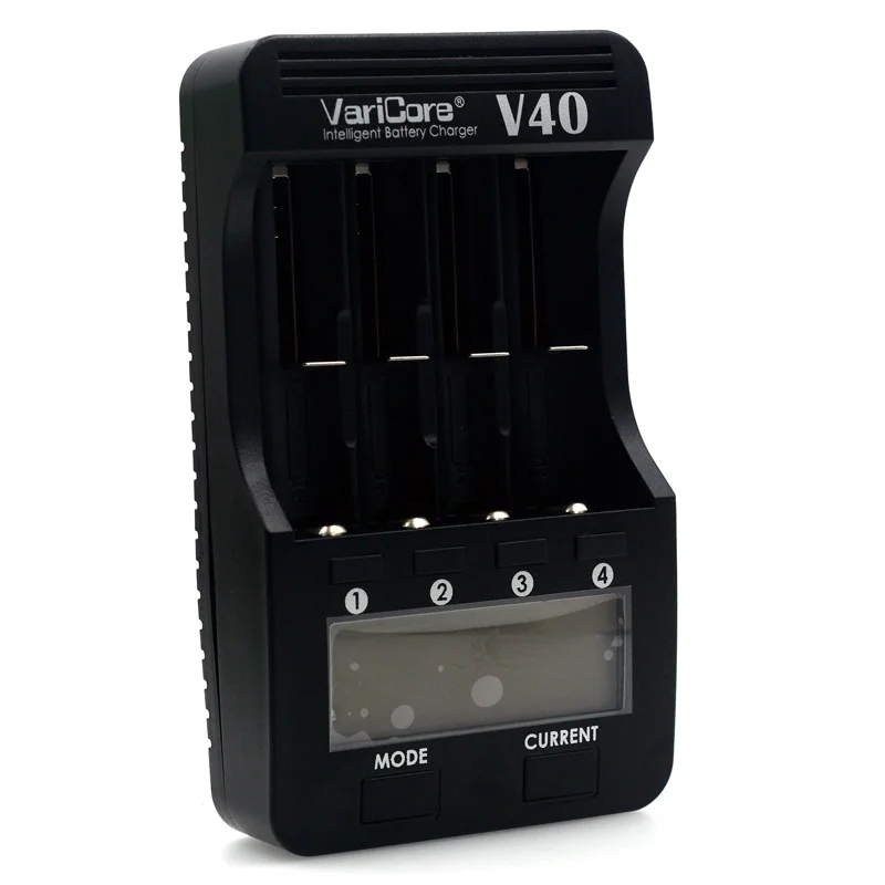 VariCore V40 V20i V10 U4 18650 Зарядное устройство 1,2 V 3,7 V 3,2 V AA18350 26650 10440 16340 зарядное устройство для никель-металл-гидридных и литиевых аккумуляторов Зарядное устройство EU/US 5V 2A штепсельной вилки - Цвет: V40 Only Charger