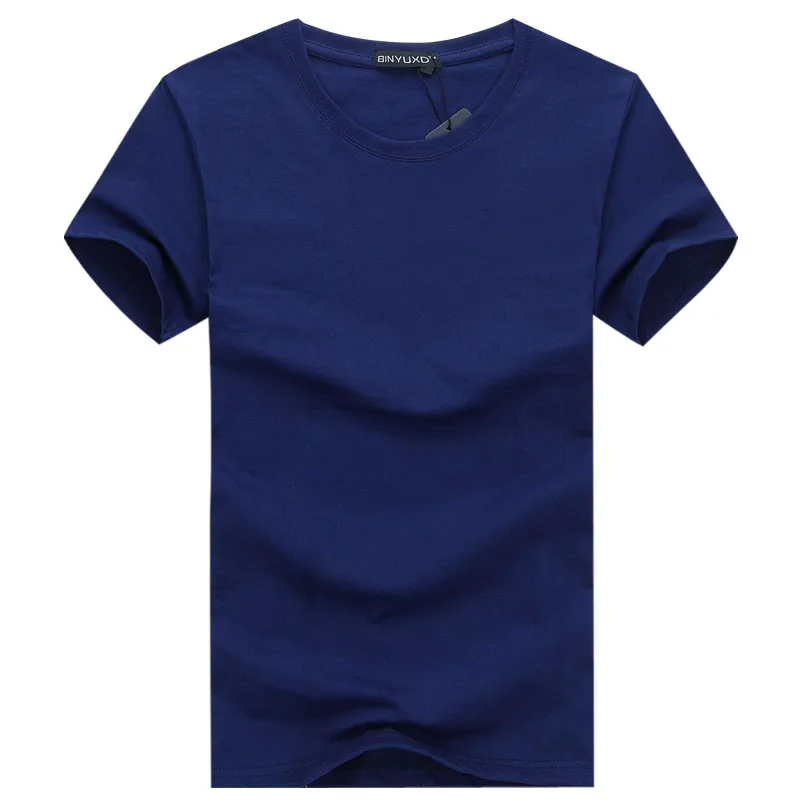 6pcs 2019 Simple creative design line solid color cotton T Shirts Men's New Arrival Style Short Sleeve Men t-shirt plus size 5XL