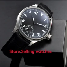 Мужские механические часы Parnis с черным циферблатом, 44 мм, 6497