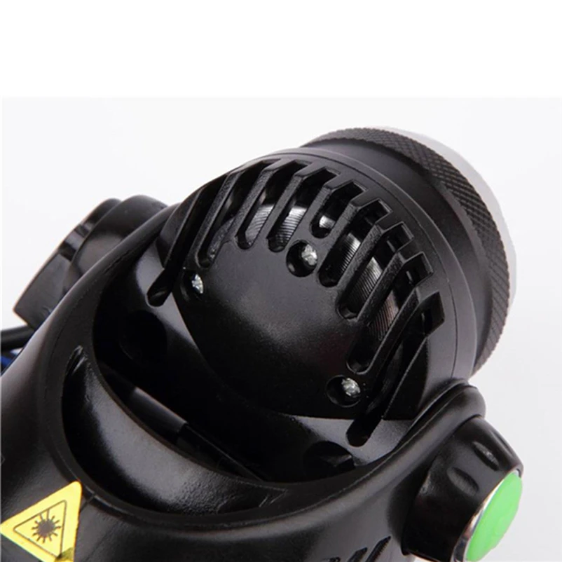 Mini 3Pcs LED Flashlight outdoors Headlight Headlamp Torch Lanterna with Headband by 18650 Battery for Bicycle Light #FS#4MY11 (9)
