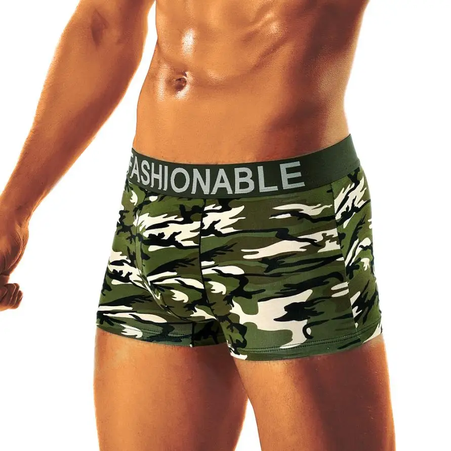 Men's Camouflage Soft Boxer Shorts Underpants Plus size Knickers Shorts