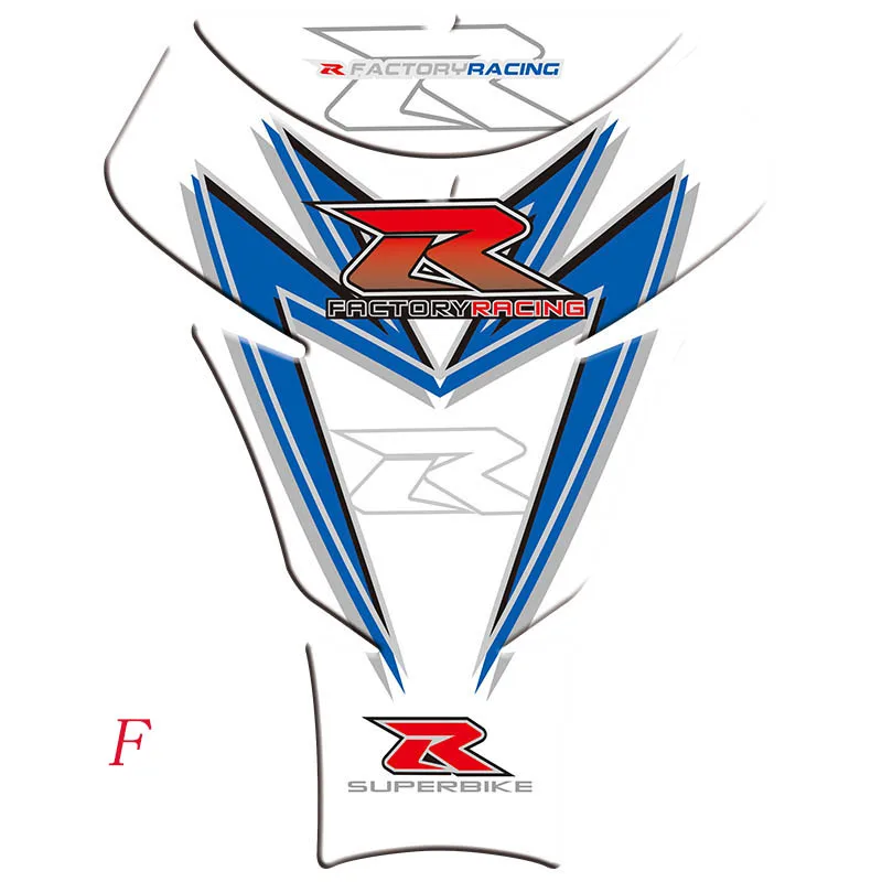 Для Suzuki GSXR600 GSXR 750 1000 мотоцикл 3D бак Защитная крышка наклейки Стикеры - Цвет: F
