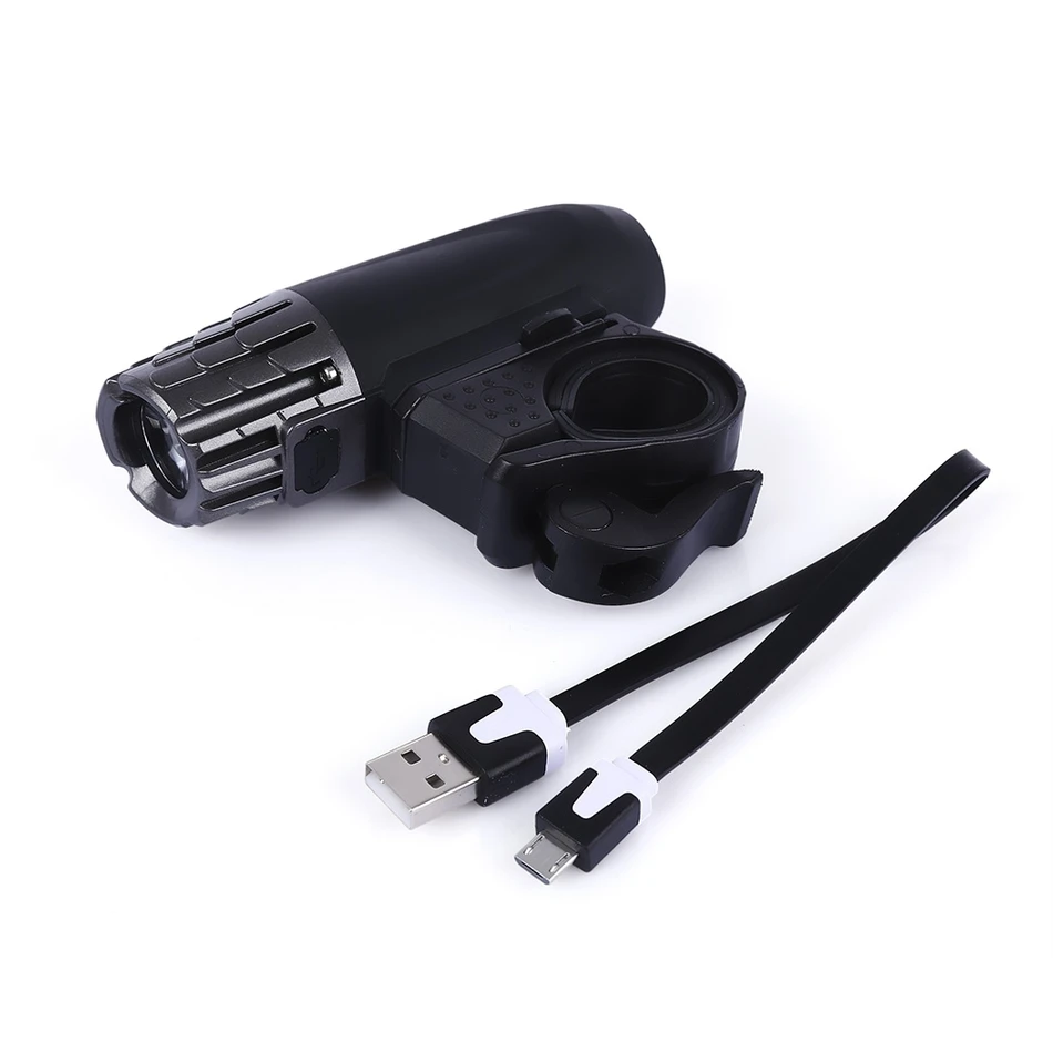 Flash Deal Cycling Safety USB Rechargeable LED Front Light Water Resistant Bicycle Handlebar Lamp MTB Mountain Road Bicycle Head Lights 3