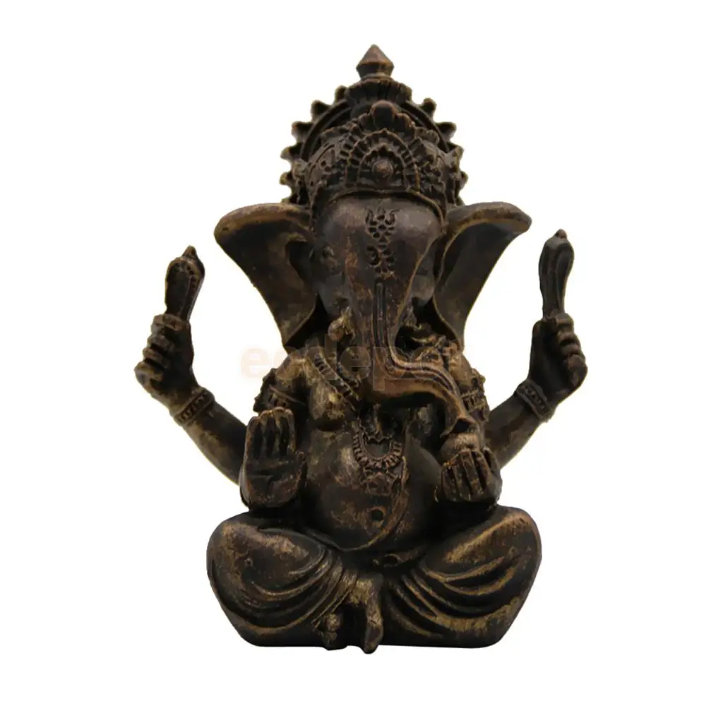 MagiDeal медитирующая статуя Будды, слона, религиозная статуэтка, украшение для дома, украшения для дома