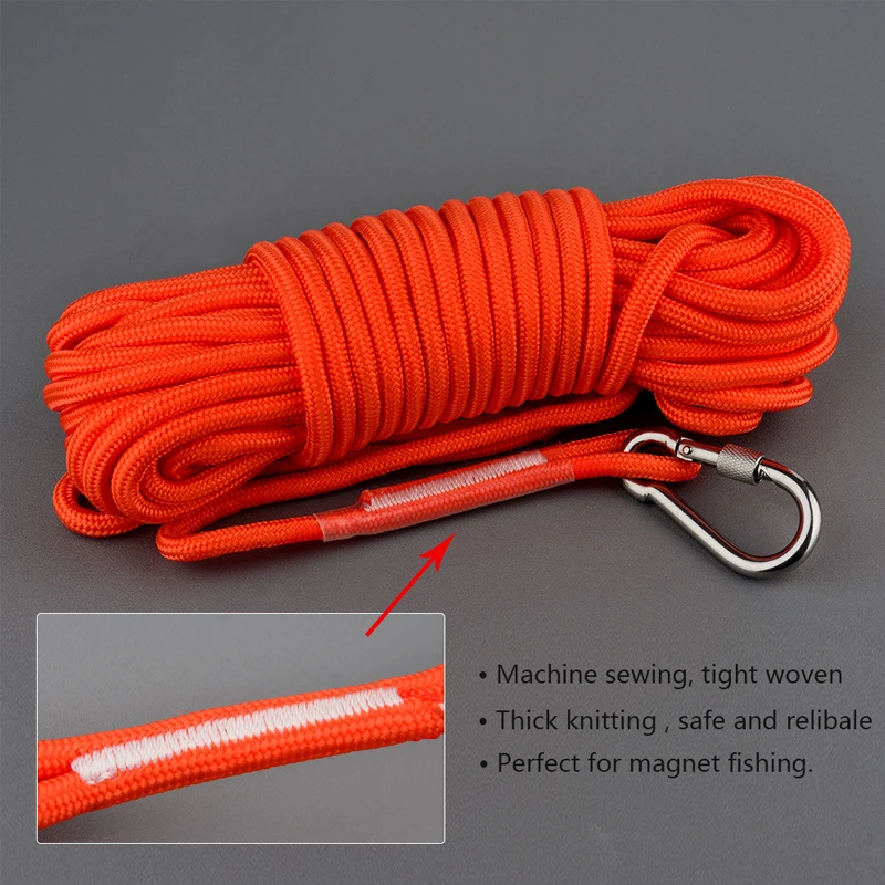 Double Side Power Neodymium N52 Magnet kit Fishing 600KG Combined Salvage Search Magnetic Material 15m Rope