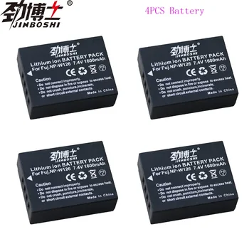 

4pcs 1600mAh NP-W126 NPW126 np w126 Battery for Fujifilm Fuji X-Pro1 XPro1 X-T1 XT1 XE1 HS30EXR X-E2S X-E3 NP W126 Battery