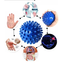 Ручная и мячик для массажа стоп подошвы Ежик сенсорные хват тренировочный мяч Портативный физиотерапии мяч для рук