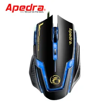 Профессиональный 3200 dpi светодиодный оптический 6 кнопок USB Проводная игровая мышь для ПК ноутбука игры# ZS