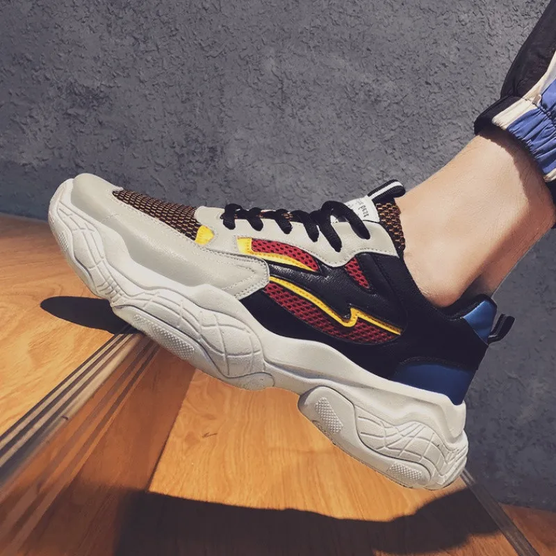 

Hot New Men Sneaker Clunky Running Shoes Retro Designer AIR Mesh Wear-resistant Breathable Trainer Jogging Atletic