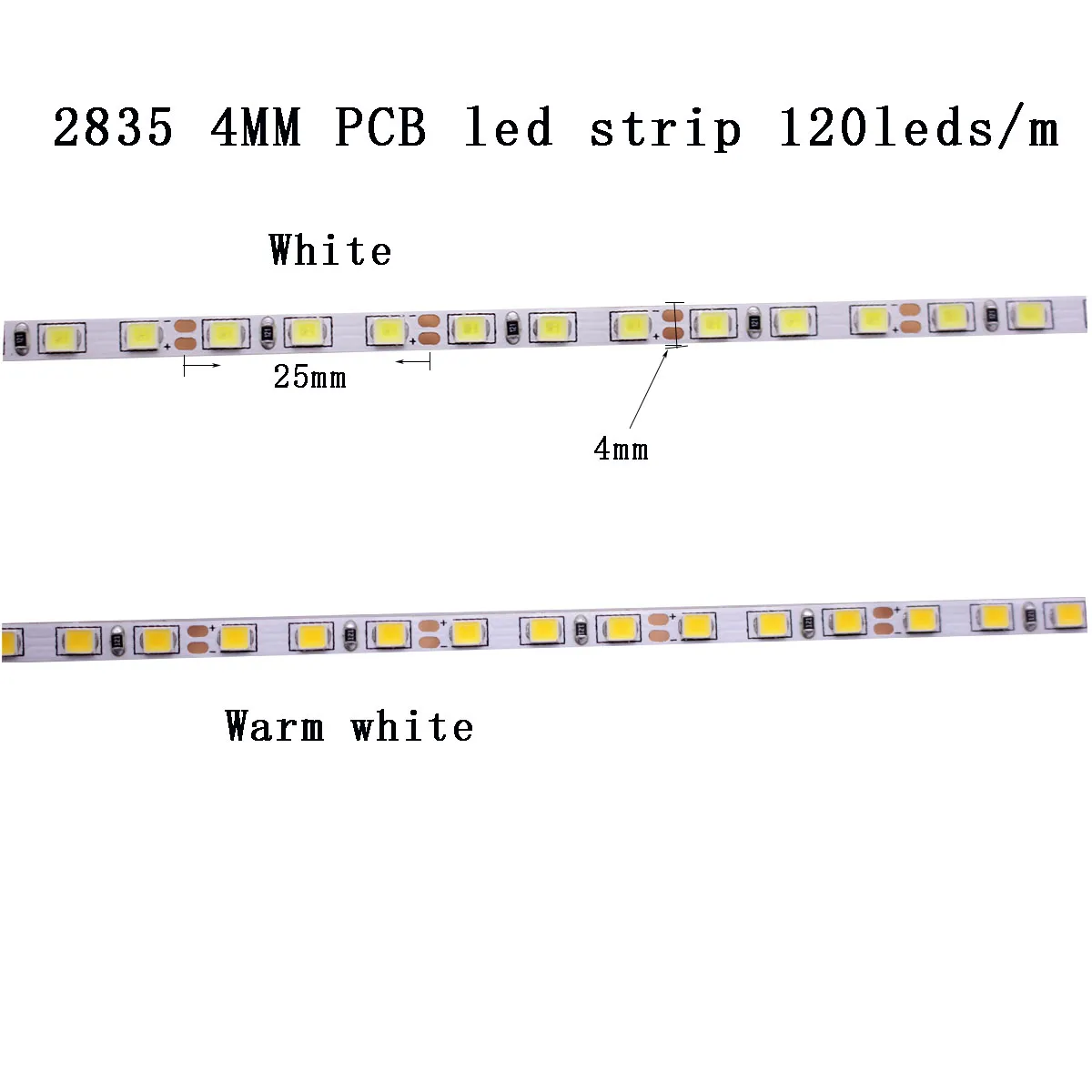 Узкая ширина 12В Светодиодная лента 2835 120/240 светодиодный/м 5 метров Гибкая полоса светильник белый, теплый белый, синий, зеленый, красный без водонепроницаемой ленты - Испускаемый цвет: 2835-120leds