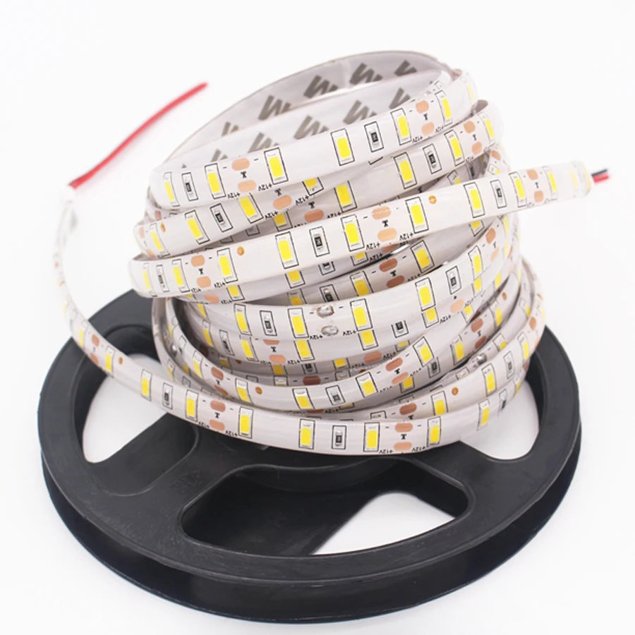 OSIDEN 5 м 60 шт./м Светодиодные ленты светильник 5630 IP20 IP65 SMD+ Мощность питания AC DC адаптер ярче 3528 2835 лента гирлянды светодиодные декоративные лампы лента