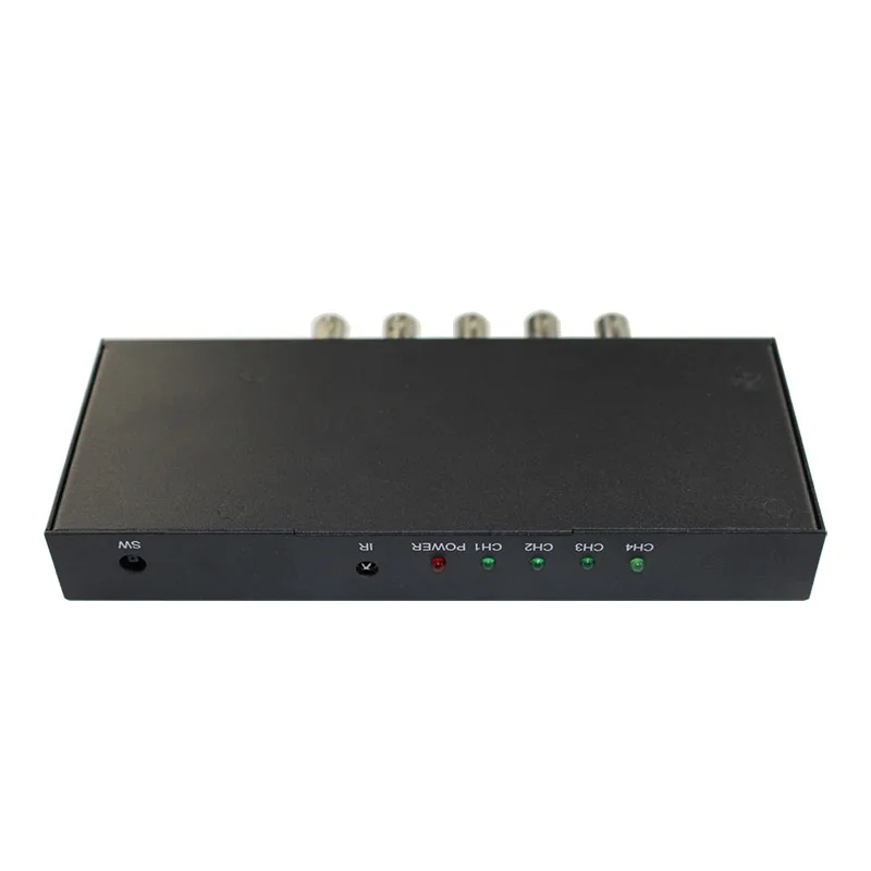 Wiistar SDI Switcher 4x1 SDI Video 4 In 1 Out Switch Extender 4 To 1 Converter for 3G HD SD Monitor Security Camera CCTV