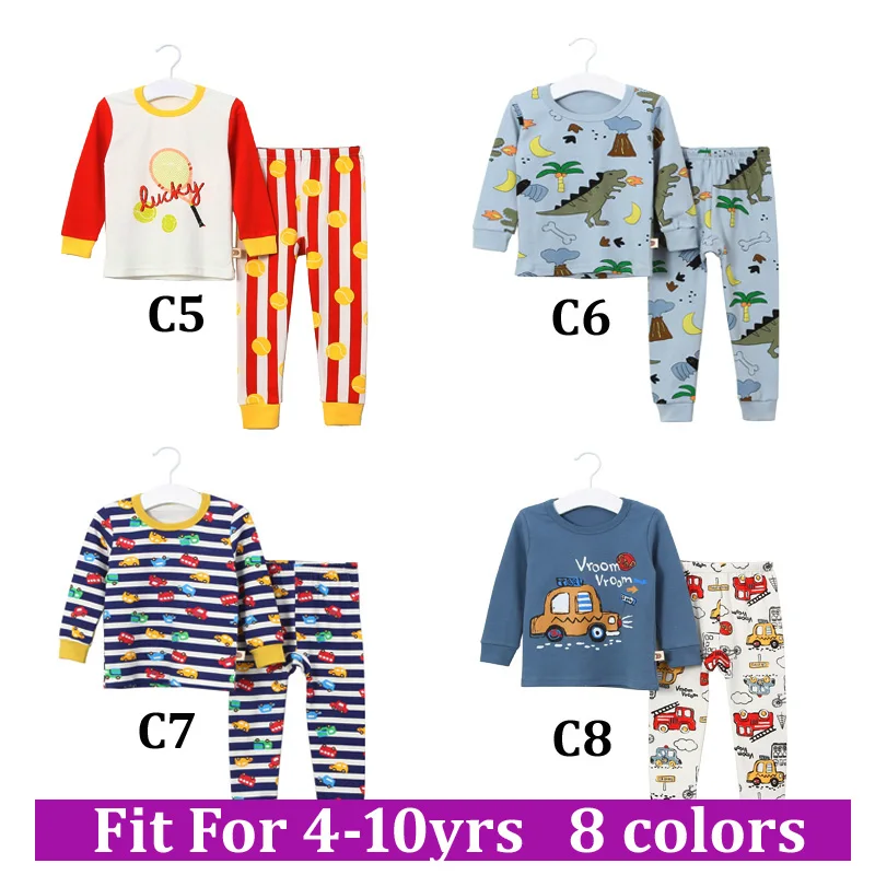 

Kids Pajama Sets Boys Cartoon Pajamas Children Clothes Cotton Sleepwear Children's Pajamas over 4 years