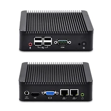Бесплатная доставка Горячие Wintel core I3-3217U 1.8 Г двухъядерный 2 RJ45 Mini pc 12 В 720 P/1080 P микро компьютер Linux