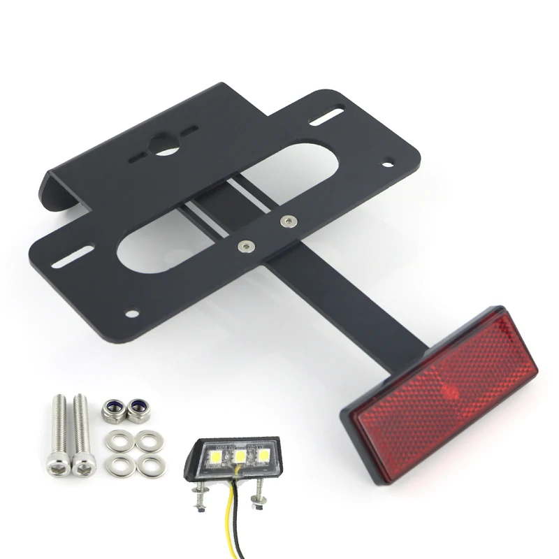 Suporte da Placa de Licença para Yamaha Yzf-r6 Cauda Traseira Tidy Fender Eliminator Kit Preto Motocicleta Alumínio r6 2006-2020 13 tidy fender eliminator kit suporte da placa