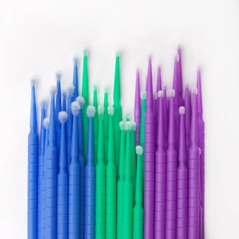 

100pcs Eyelash Extension Micro Brushes Disposable Individual Applicators,eyelashes tools, false mink lash brush