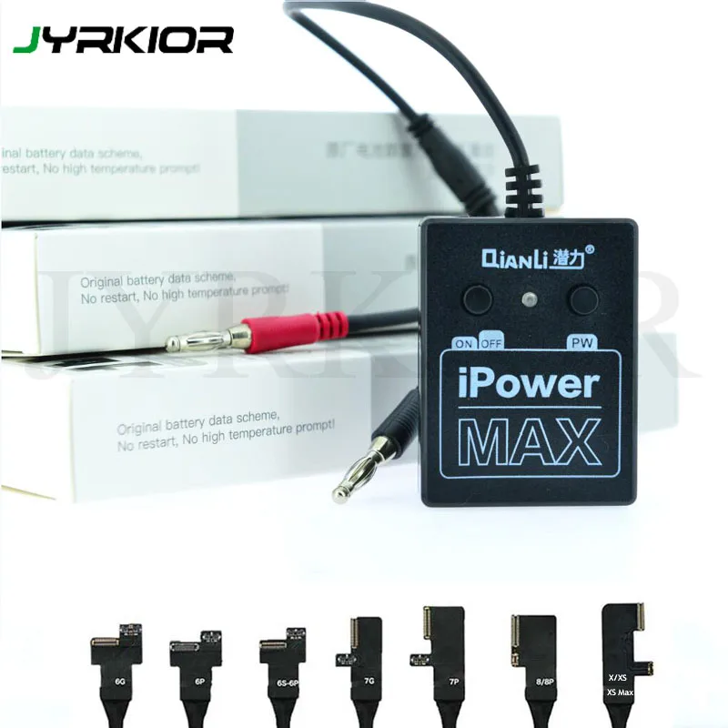  Jyrkior Qianli iPower Max For iPhone 6/6S/7G/7P/8G/8P/X/XS/XS MAX Repair Test Cable DC Power Contro