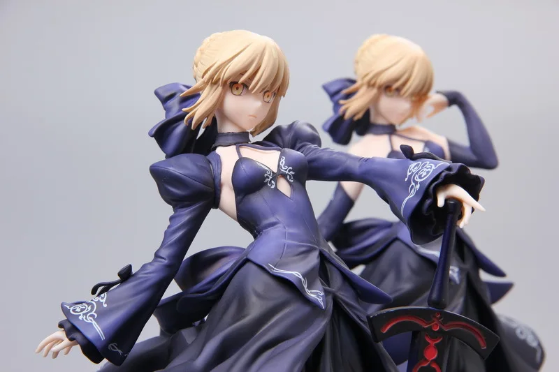 3 цвета 23 см Fate Grand Order Saber Alter Dress Ver Сексуальная ПВХ Модель Коллекция Косплей украшение аниме фигурка игрушка кукла 9''