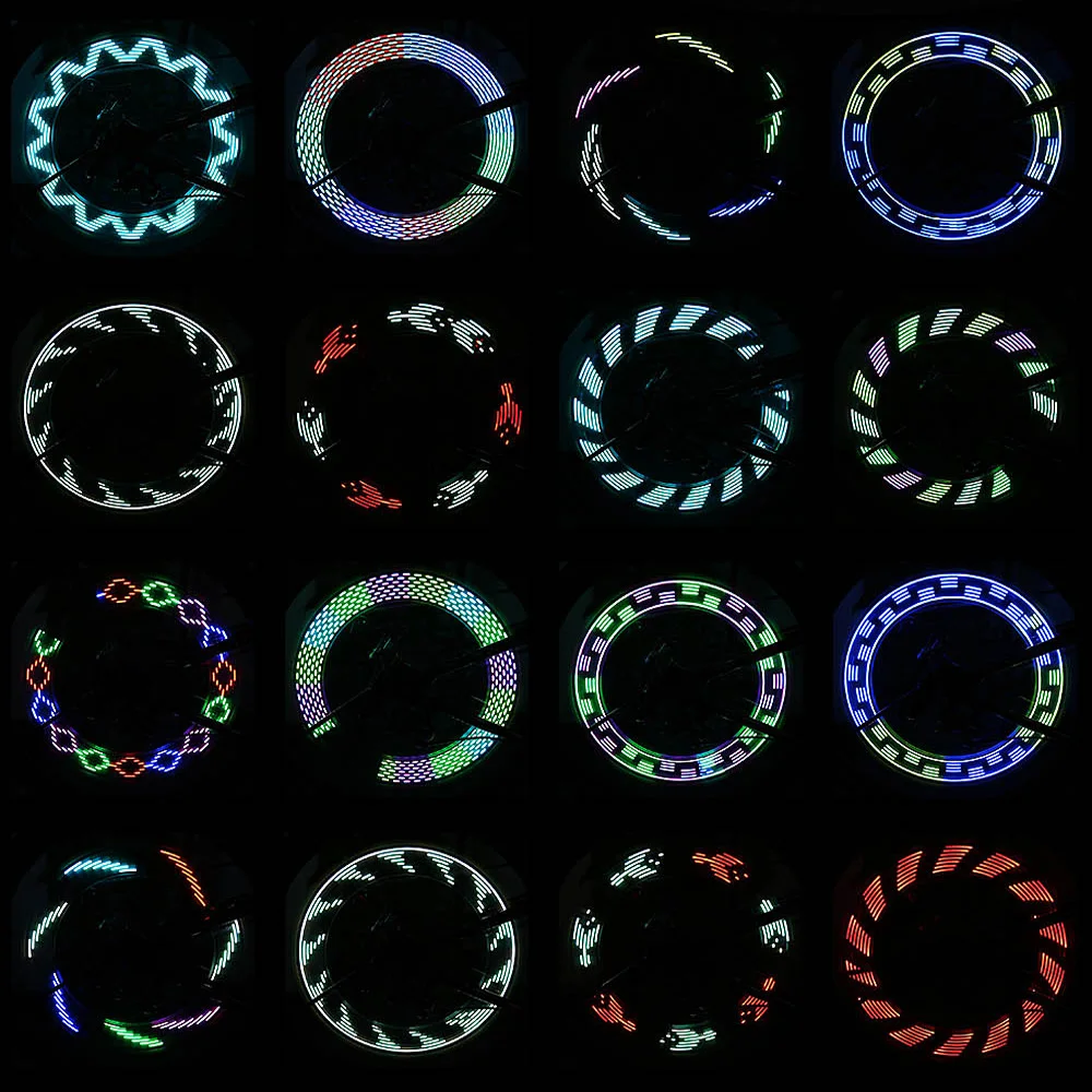 

Bike Light LED Colorful Cycling Spoke Wheel Lamp 30-patterns