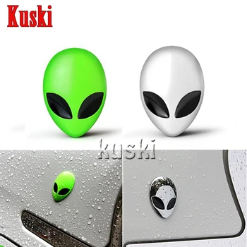 

Halloween Gift 3D Car Stickers Alloy Metal ET Alien Sticker Emblem Badge Decal for Auto Motorcycles Halloween Sticker