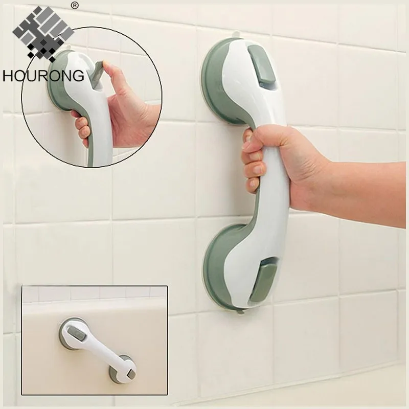 

Hourong Practical Toilet Bathroom Grab Handle Rail Grip Bath Suction Cup Shower Tub Handle for Elderly Safety Bathroom Supplies
