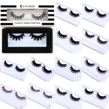 Косметика icycheer 1 пара накладных глаз лахес драматические ресницы наращивание натуральные норковые ресницы накладные ресницы