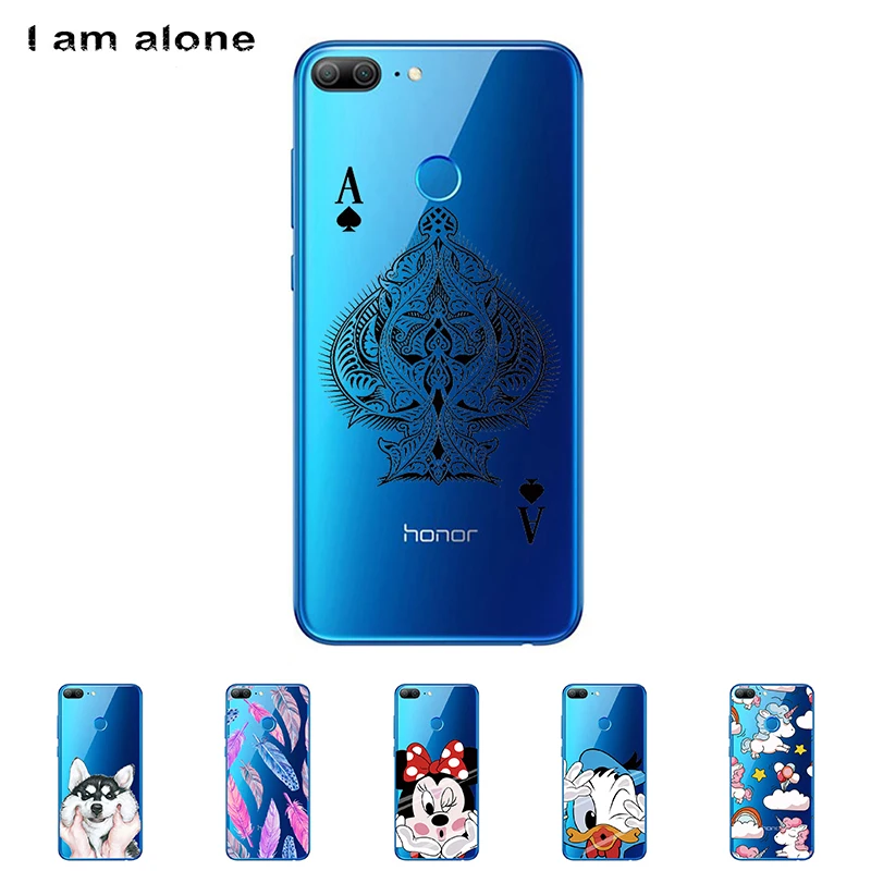 

5.65 inch Solf TPU Silicone Shell For Huawei Honor 9 Lite Color Paint Case Mobile Phone Cover Bag Cellphone DIY Skin Mask