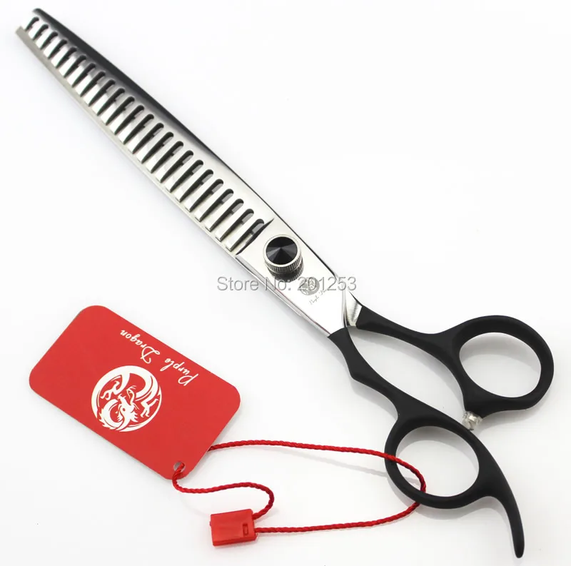 ФОТО 8.0Inch Professional Left Hand Pet Thinning Scissors Hair Shears for Dog JP440C Big Scissors with Black Diamond 1Pcs LZS0395