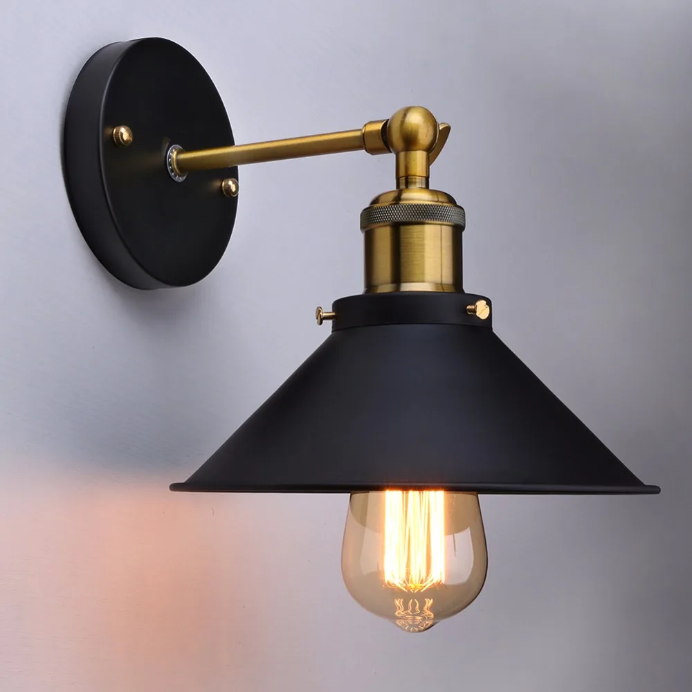 Vintage Plated Industrial Wall Lamp Retro Loft LED Wall Light Lamparas