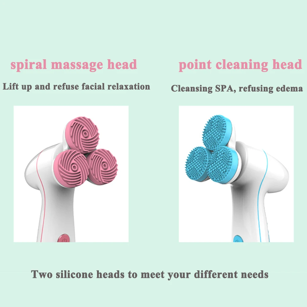  2020 Silicone Facial Cleansing Brush Blackhead Removal Acne Pore Cleanser Machine Peeling Face Wash