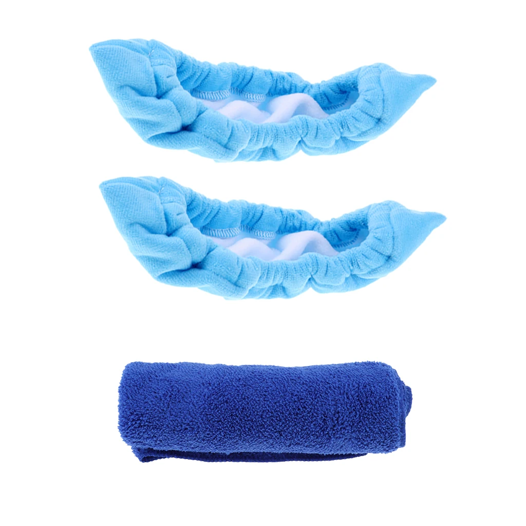 Hockey Skate Guard Soaker Ice Figure Skating Blade Protector & Super Absorbent Cleaning Towel