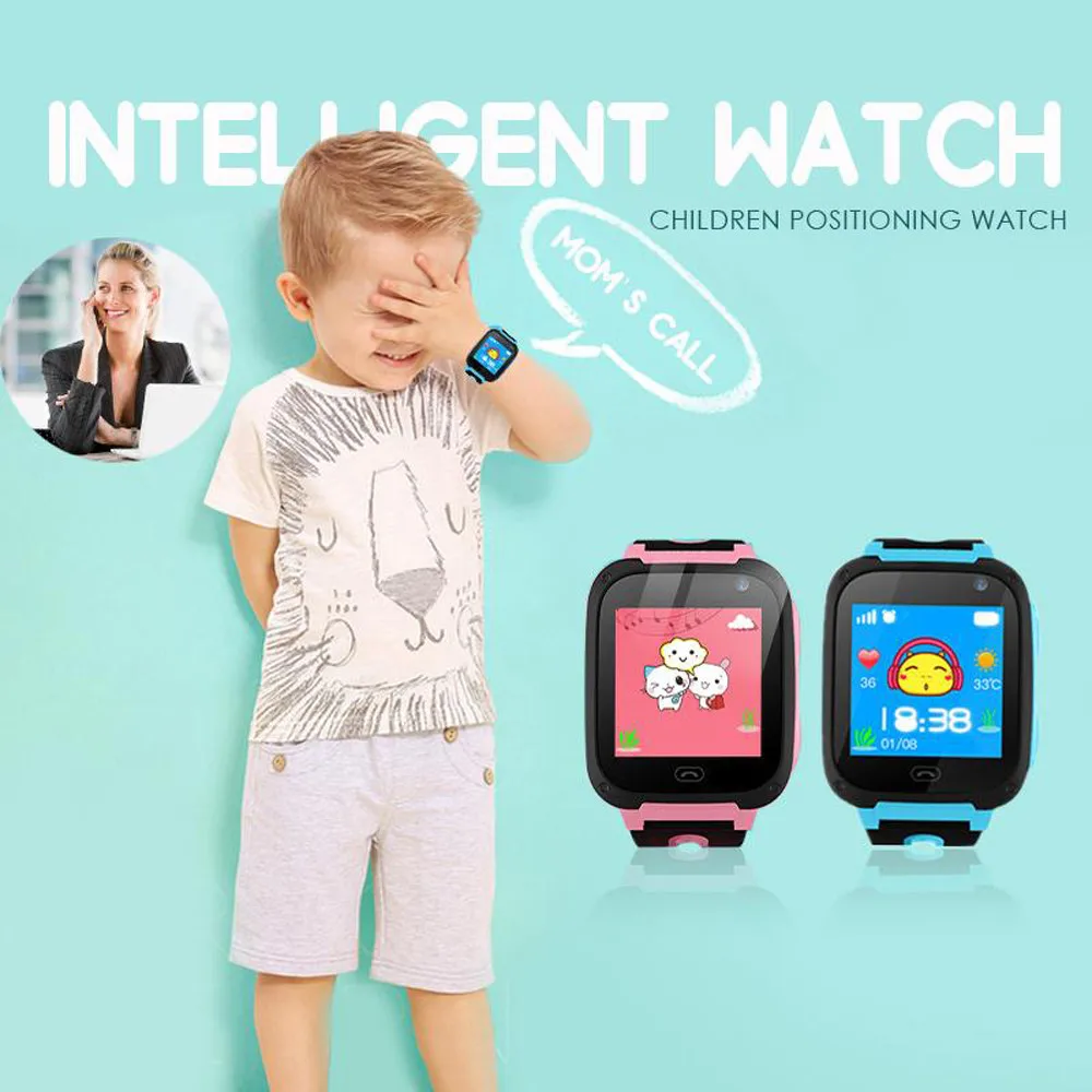 Водонепроницаемый S4 Смарт для присмотра за детьми, Камера фунтов монитор позиционирования циферблат SOS Смарт-часы для защитит вашего ребенка
