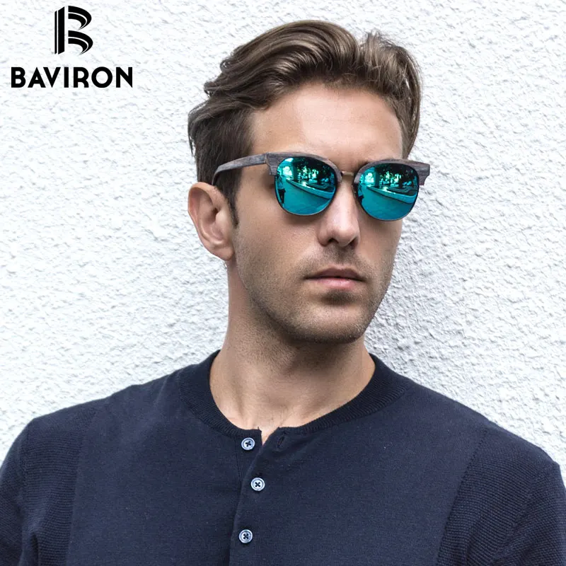 

BAVIRON Hand Made Grain Sunglasses Retro Classic Plate Sun Glasses Metal Anti-UV400 Polarized Sunglasses Fashion Eyewear 0462