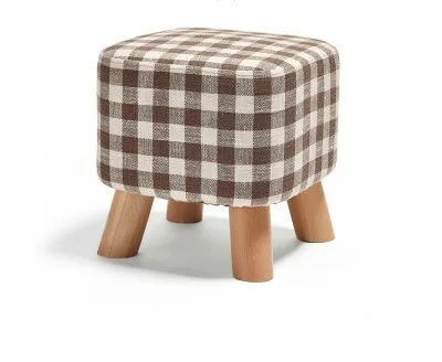 Табуреты и оттоманцы мебель для дома из ткани+ деревянный стул табуре bois минималистичный горячая новинка 29*29*29 см