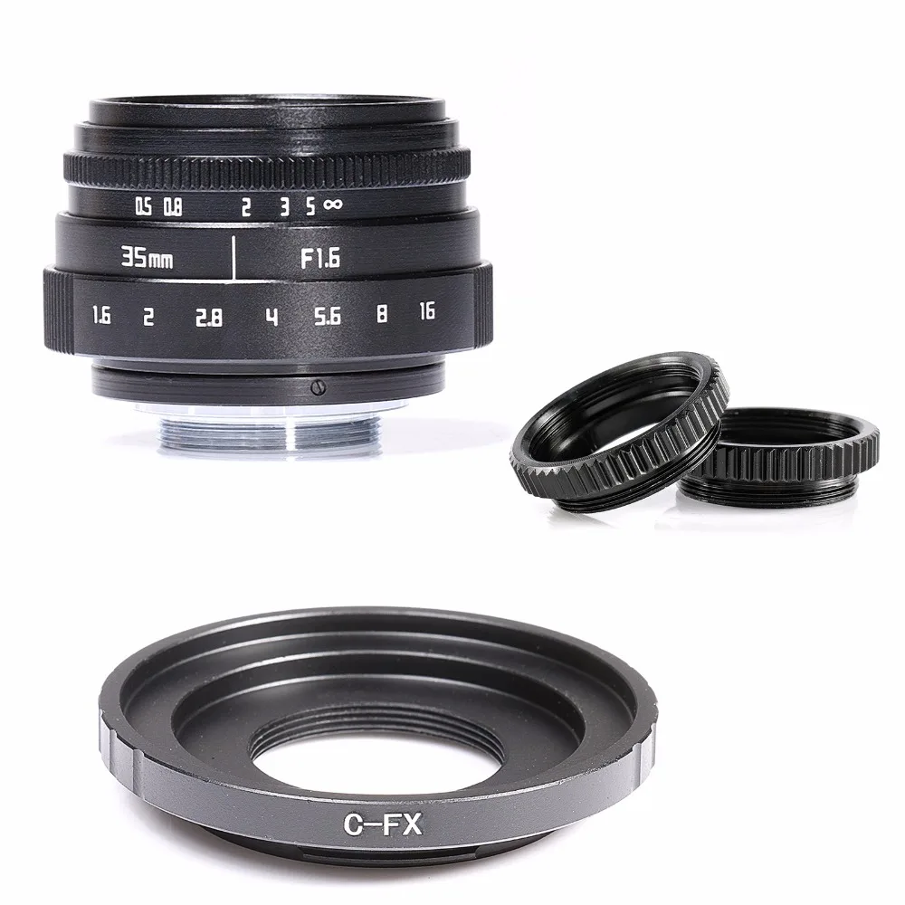 Фуцзянь 35 мм F1.6 CCTV ТВ камера объектив + C крепление для Fuji Fujifilm X Pro1 (C FX)
