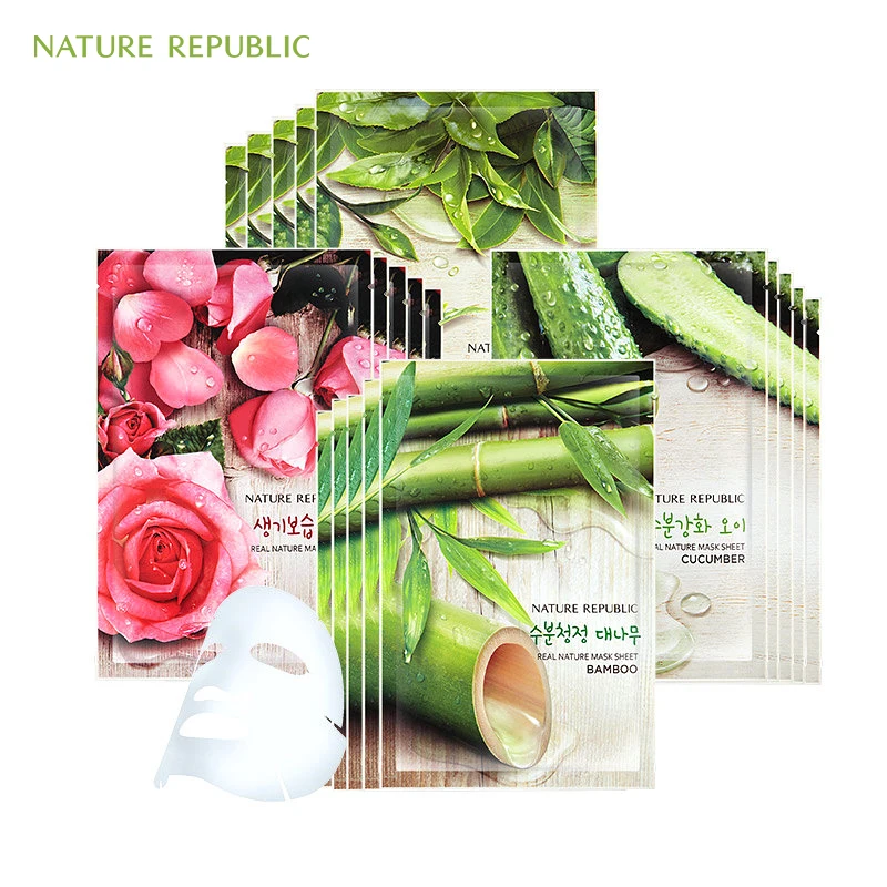 

Nature Republic Sheet Mask for Face Moisturizing Mask Oil Control Natural Essence Whitening Facial Mask Korean Face Mask