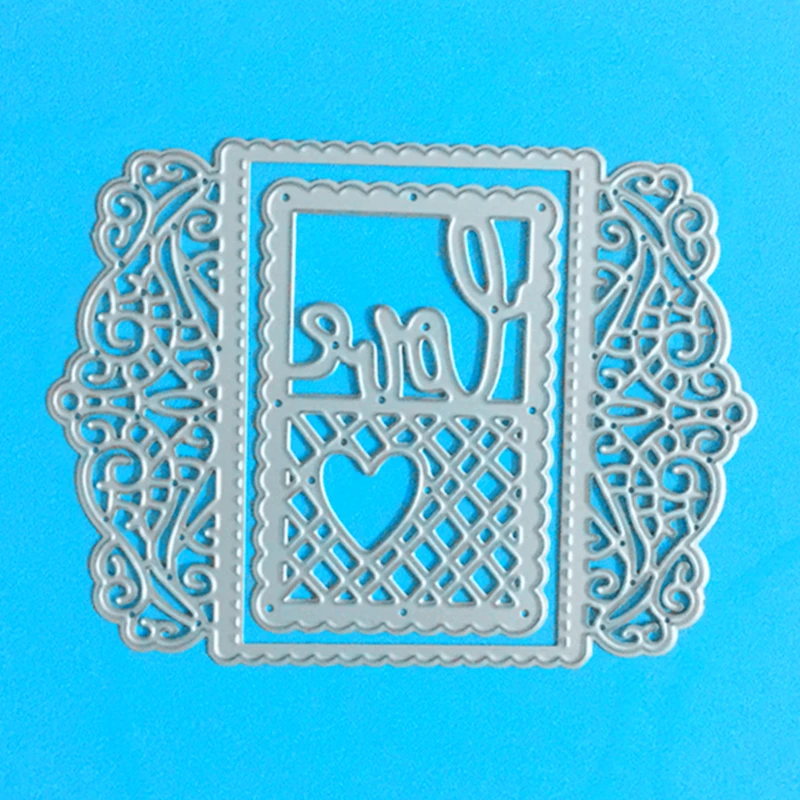 

YLCD783 Love Frame Metal Cutting Dies For Scrapbooking Stencils DIY Album Paper Cards Decoration Embossing Folder Die Cuts Tool