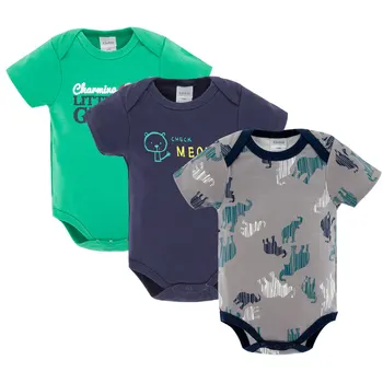 

KAVKAS Baby Boy Clothes Summer 12 Color 3pcs/Set Short Sleeve Overalls Boys Jumpsuit Newborn For Baby Costume Rompers