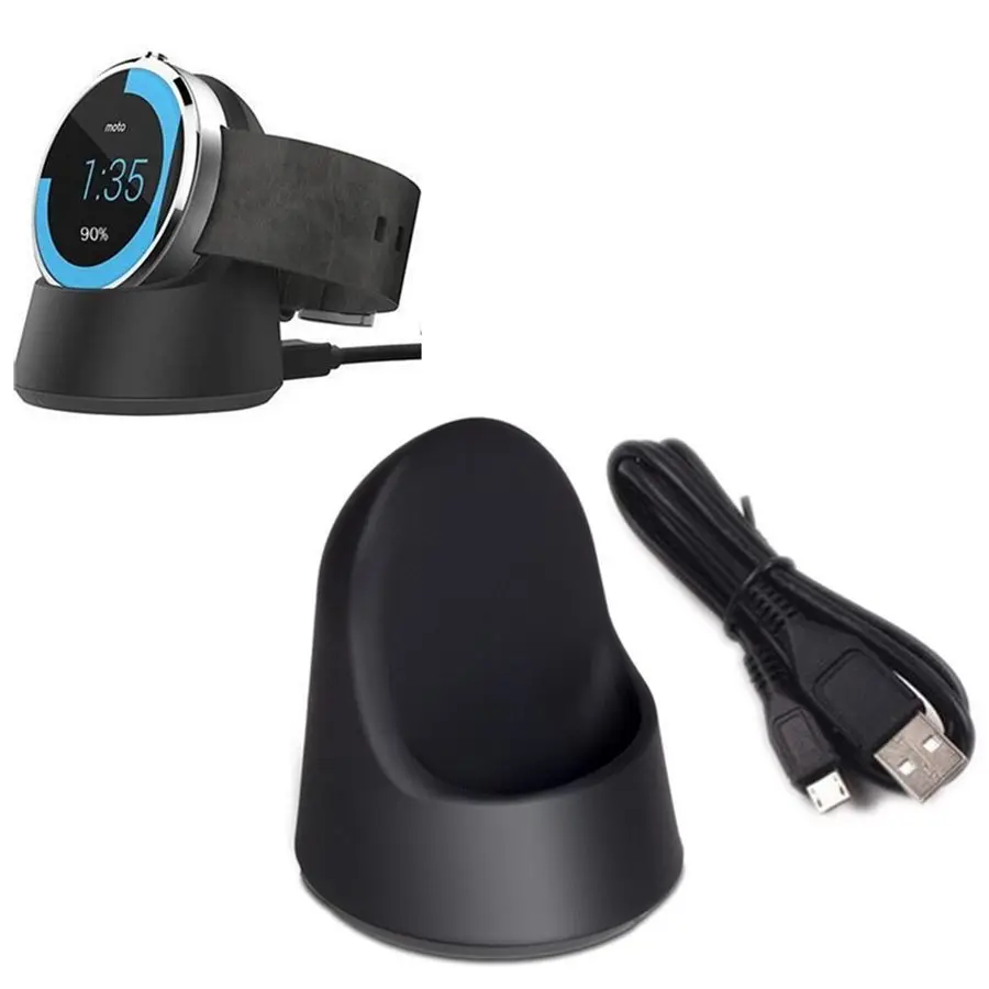 QI Wireless Charging Cradle Dock Stand Charger Cable For Motorola Moto