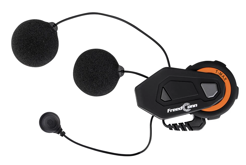 

FreedConn Max Helmet Headset FM Bluetooth 4.1Motorcycle Helmet Intercom Interphone Headset Soft Microphone For Full Face Helmet