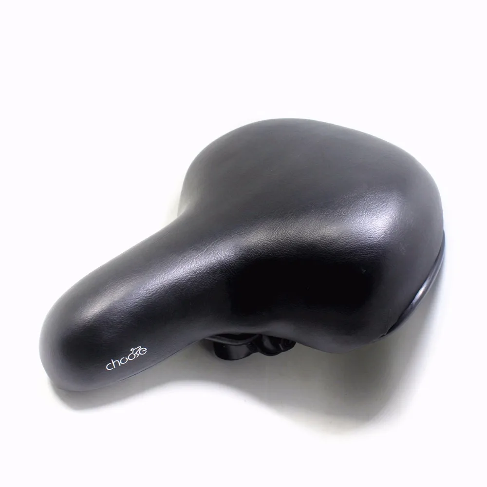 

2017 CHOOSE City Commute Black Bike Saddle Artificial Leather Retro Travel Bicycle Big Saddle Seat Bike Accessory
