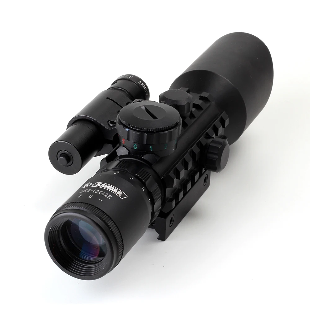 KANDAR M9 3 10x42 Tri Rail тактический оптический прицел красный зеленый свет мил точка