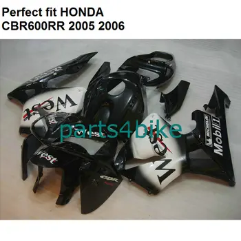 

Bodywork kit for Honda fairings CBR600RR 2005 2006 white black fairing kit CBR 600RR 05 06 NP02