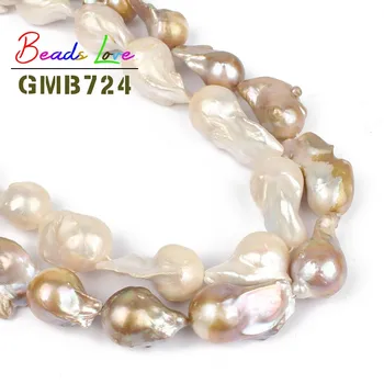 

14-28mm Natural Irregular Baroque White Purple Freshwater Pearl Beads for Jewelry Making Loose Spacer Bead Diy Necklace Bracelet