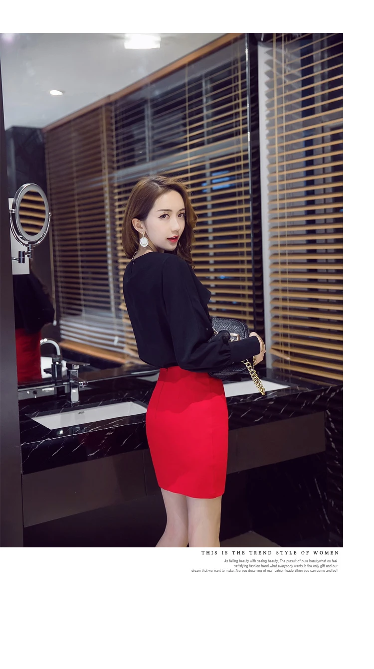 Saiqigui летние женские юбки высокая талия работы тонкий женственный юбка-карандаш пикантные однотонные офисные юбки S-5XL