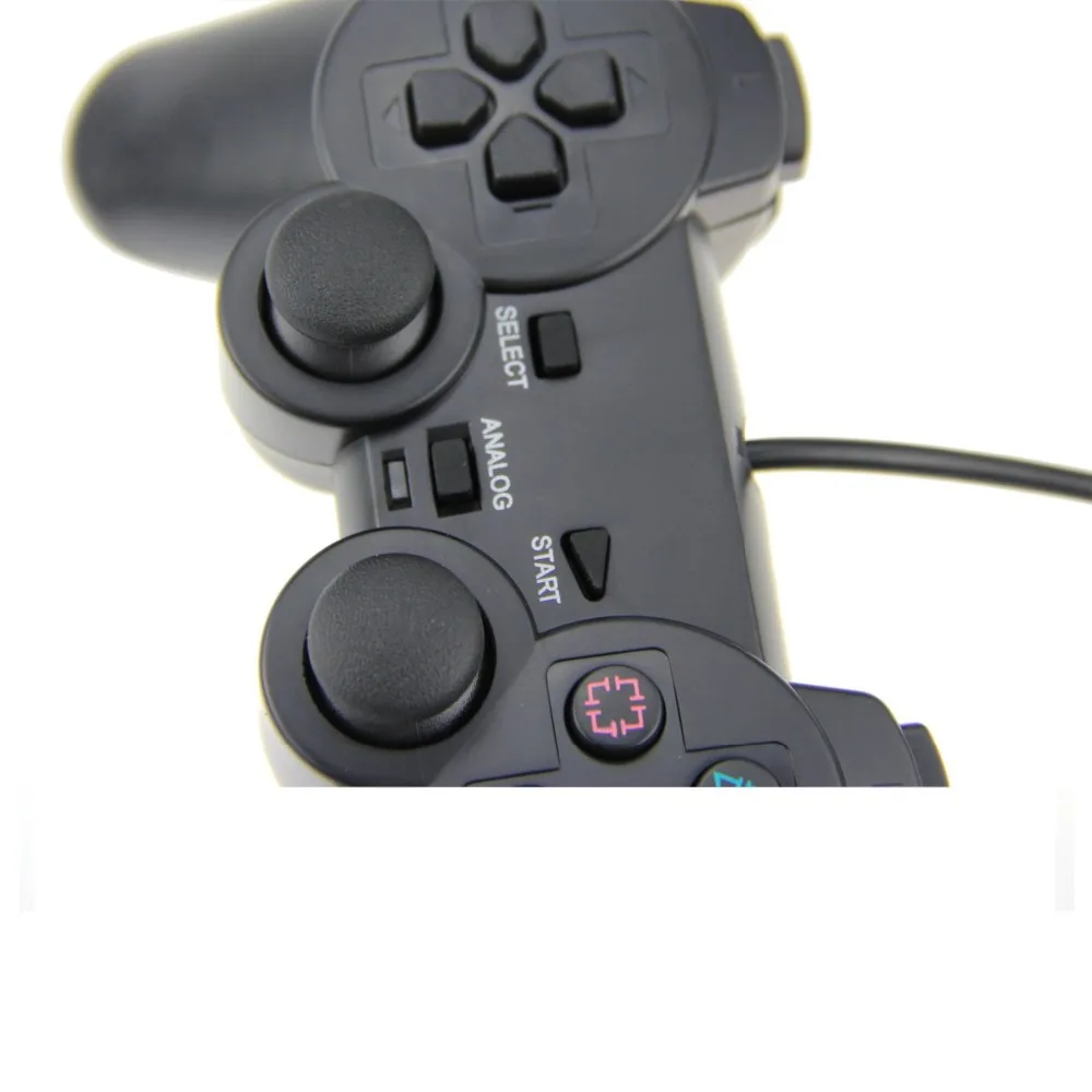 Совершенно новый проводной геймпад для PS2 PS1 с двойным вибрационным джойстиком