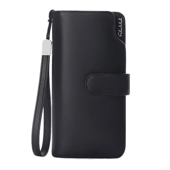 

FGGS-Sendefn Clutch Wallet Long Purse Wallet Luxury Male PU Wallet Men Zipper Male Wallet Leather Purse