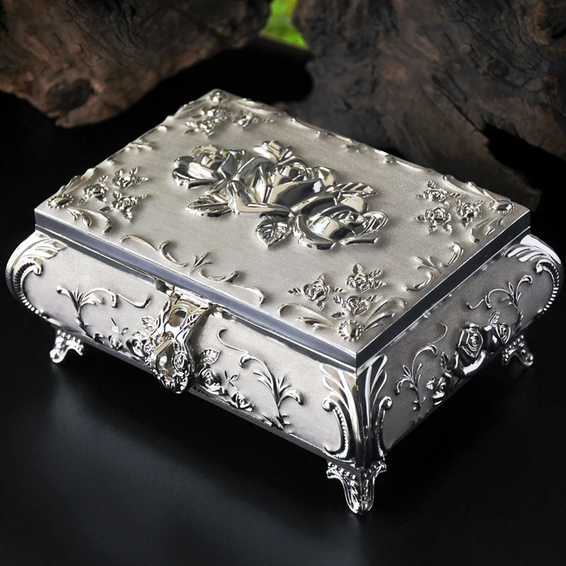 Diana Retro Jewelry Box European Korean Ring Box Princess Earrings Bracelets Necklaces Organizer Storage Box Diana Retro Jewelry Box European Korean Ring Box Princess Earrings Bracelets Necklaces Organizer Storage Box