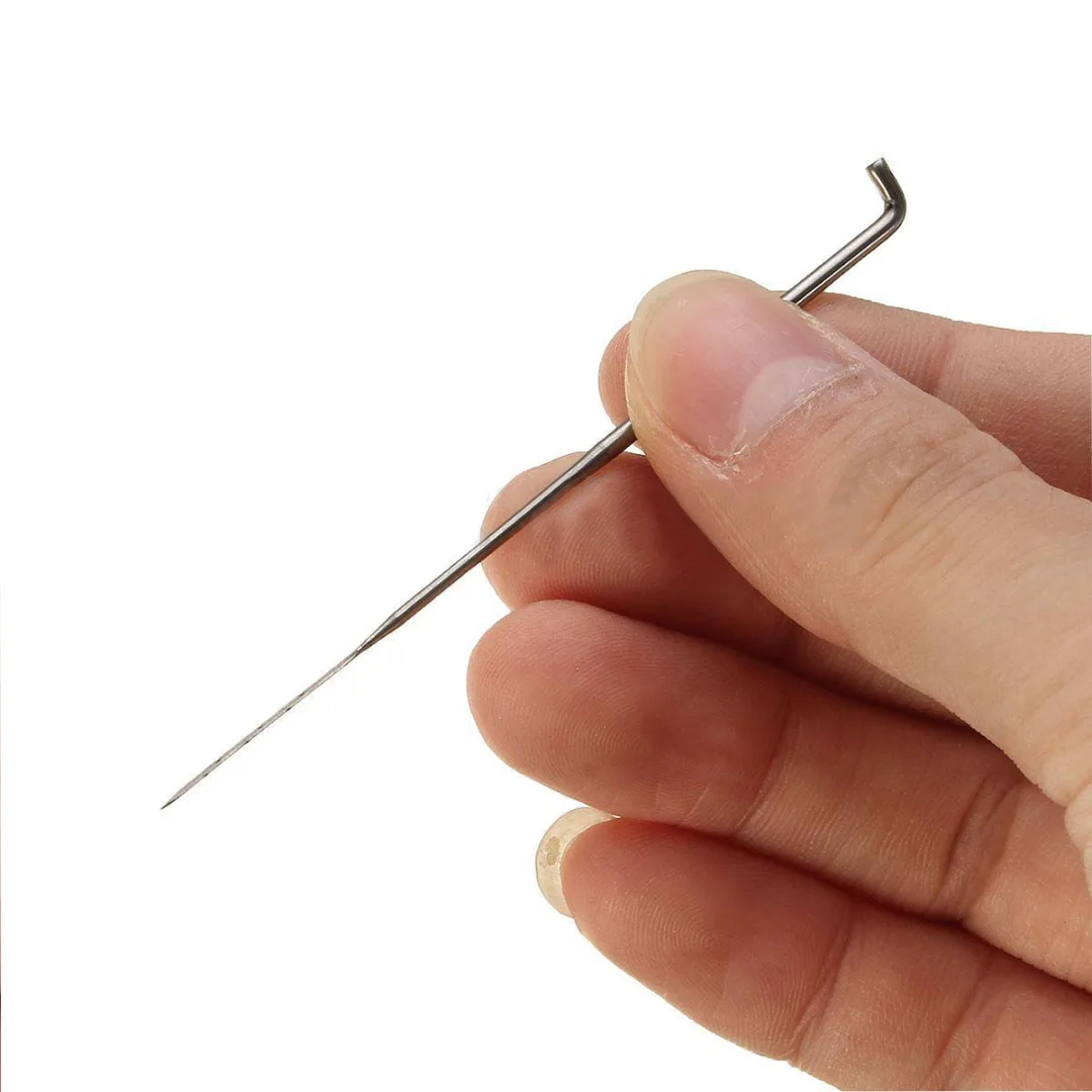 JX-LCLYL 18pcs 78mm Stainless Steel Needle Felting Kits Handle Holder Sewing Craft Tool