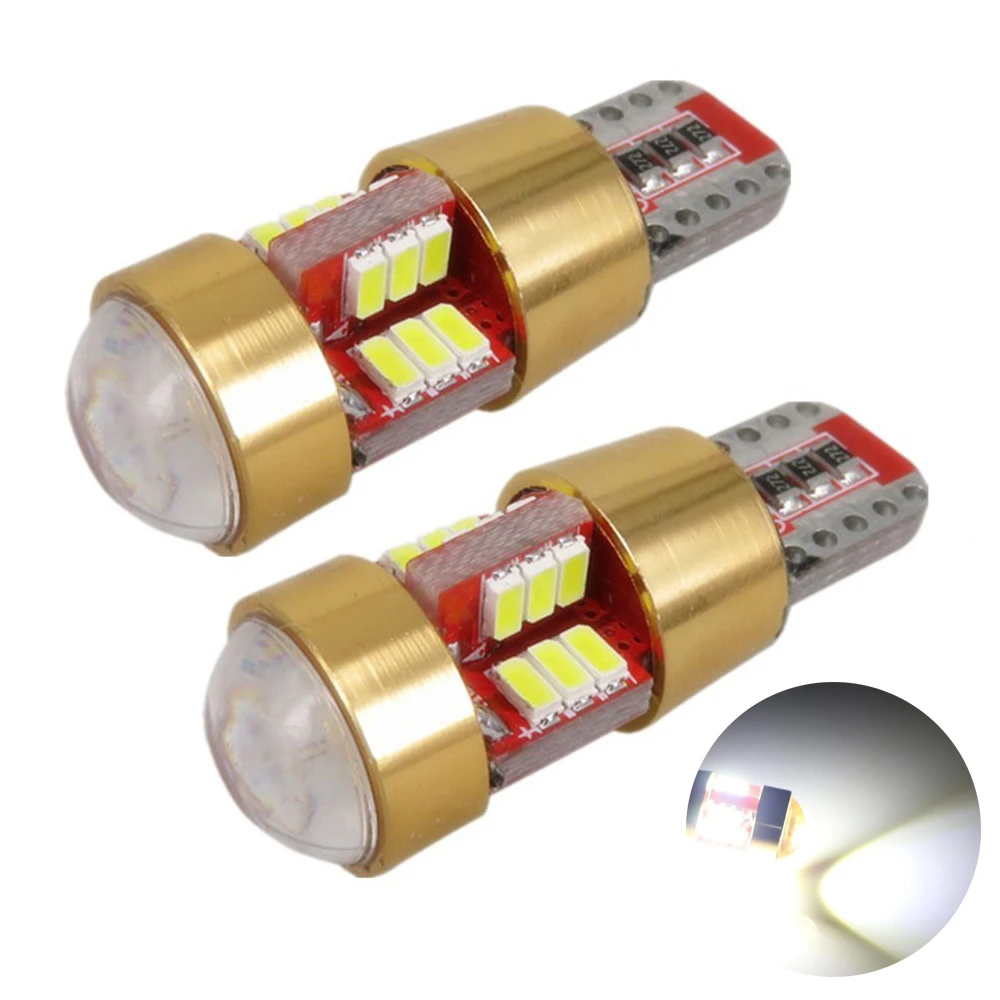 Светодиодный T10 4014 27 SMD белый/кристально синий/красный/розовый W5W 12 В Canbus боковой